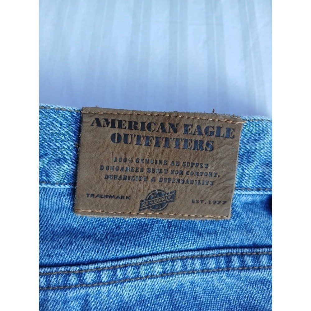 American Eagle Jeans 34x34 Vintage Dungaree Straight Leg Relaxed Medium Wash - Picture 14 of 14